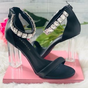 NEW | Rampage Crystal Clear Block Heels